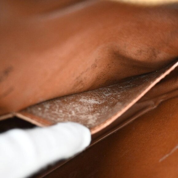 LOUIS VUITTON Compiegne 28 Clutch Hand Bag Monogram Leather Brown - Picture 2 of 16